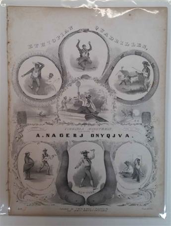 (SHEET MUSIC--AFRICAN AMERICAN AND BLACK FACE.) Group of over 25 American pieces with African American themes,